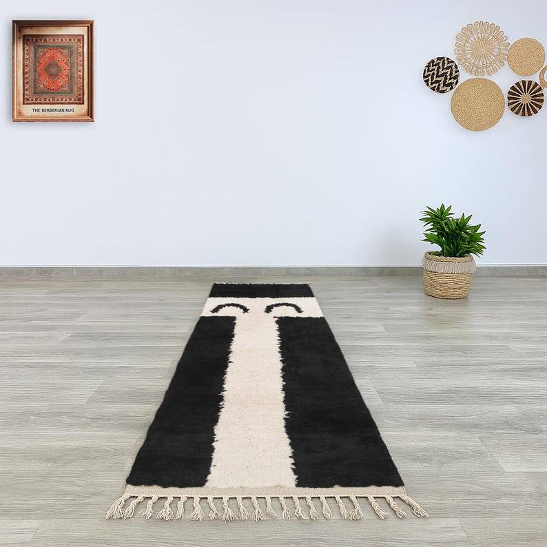 Handmade runner rug 300cm x 70cm