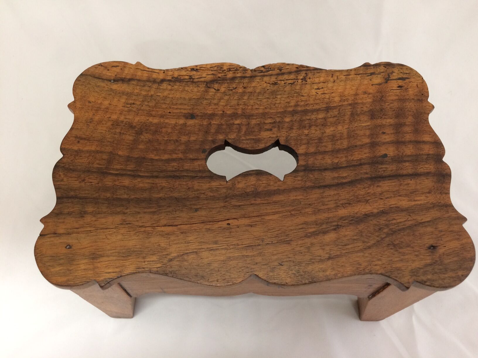 Old wooden foot rest