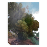 Oil on panel, signed Lataste, 19th century. Mountain