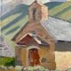 Oil painting landscape mountain 1938