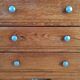 Oak chest of drawers from the 1950s.