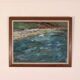 Original Mid Century Swedish Oil on Panel – “Seashore” by LV 1962 – Signed