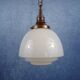 Suspension opaline Art Déco