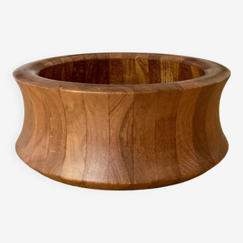 Salad bowl/ Large designer teak bowl – Denmark – Digsmed
