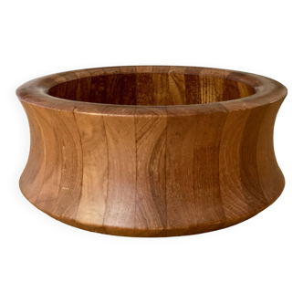 Salad bowl/ Large designer teak bowl – Denmark – Digsmed