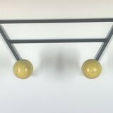 Coat rack round iron and wooden balls 40 cm