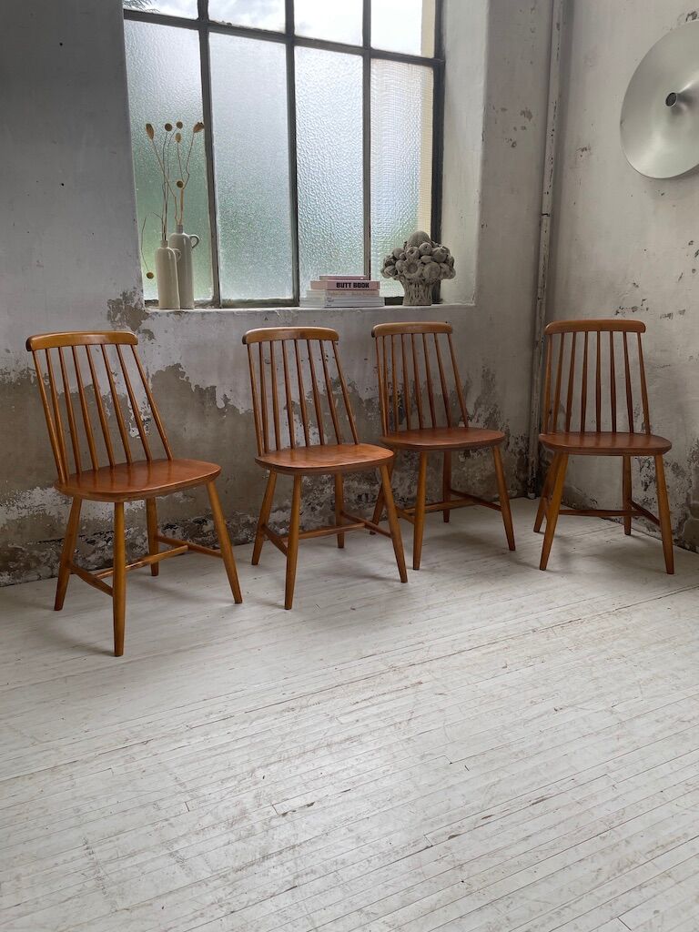 4 Scandinavian chairs Sweden Stolfabrik