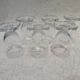 6 port or aperitif glasses 7cl Daum crystal with square base h 8.3cm