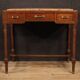 Italian inlaid table with marble top from 20th century