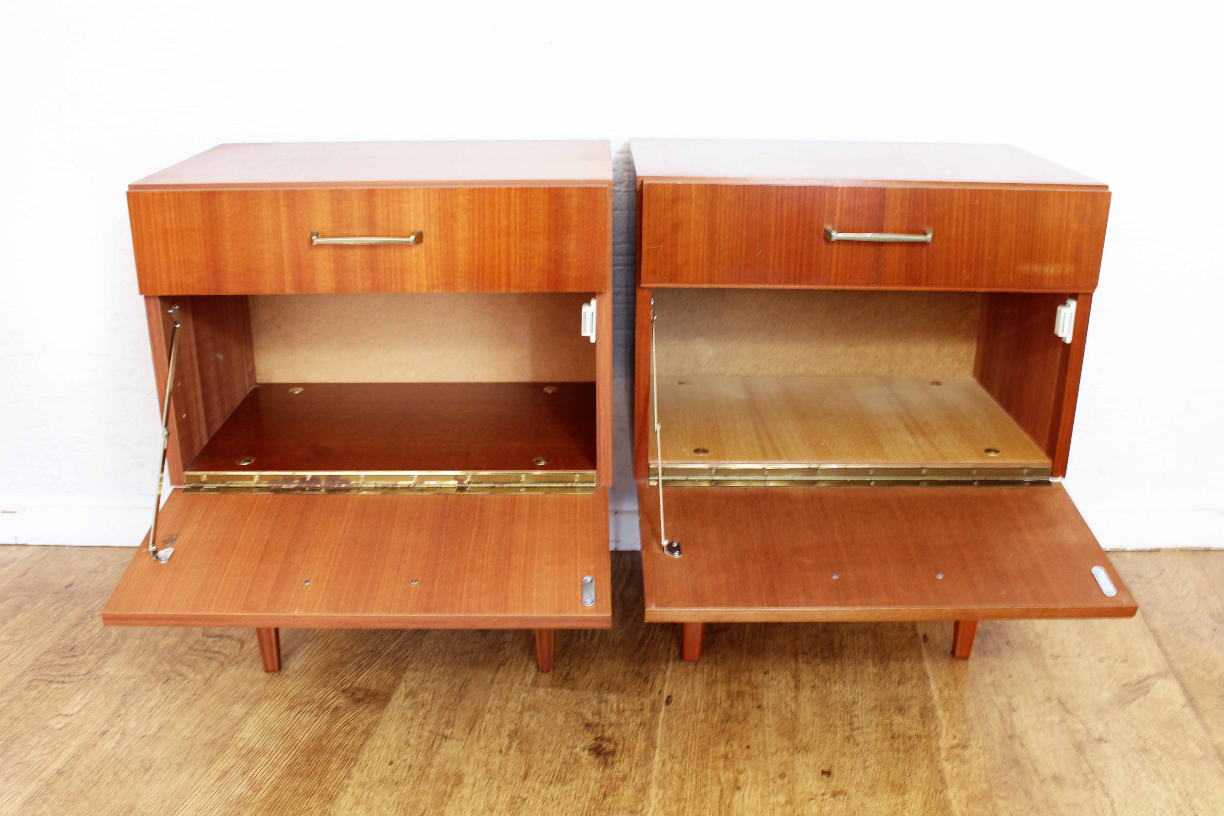 Pair of vintage bedside tables
