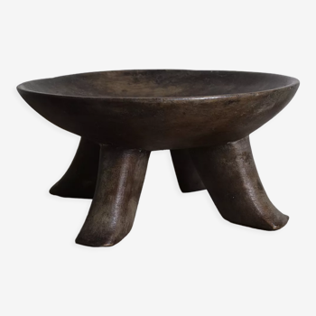 Wooden standing bowl from Nagaland
