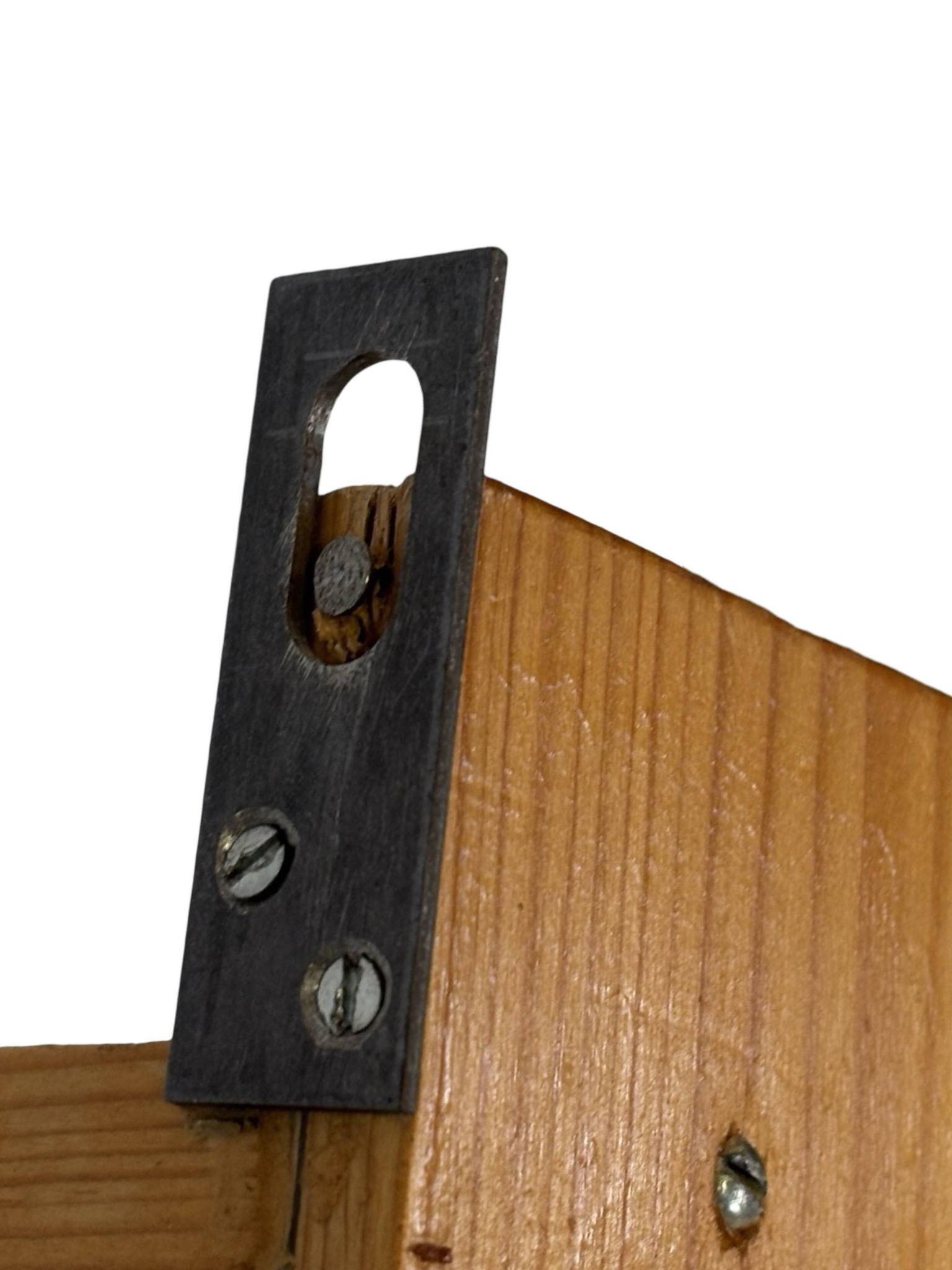 Vintage wooden wall shelve rack in pinewood minimalist design