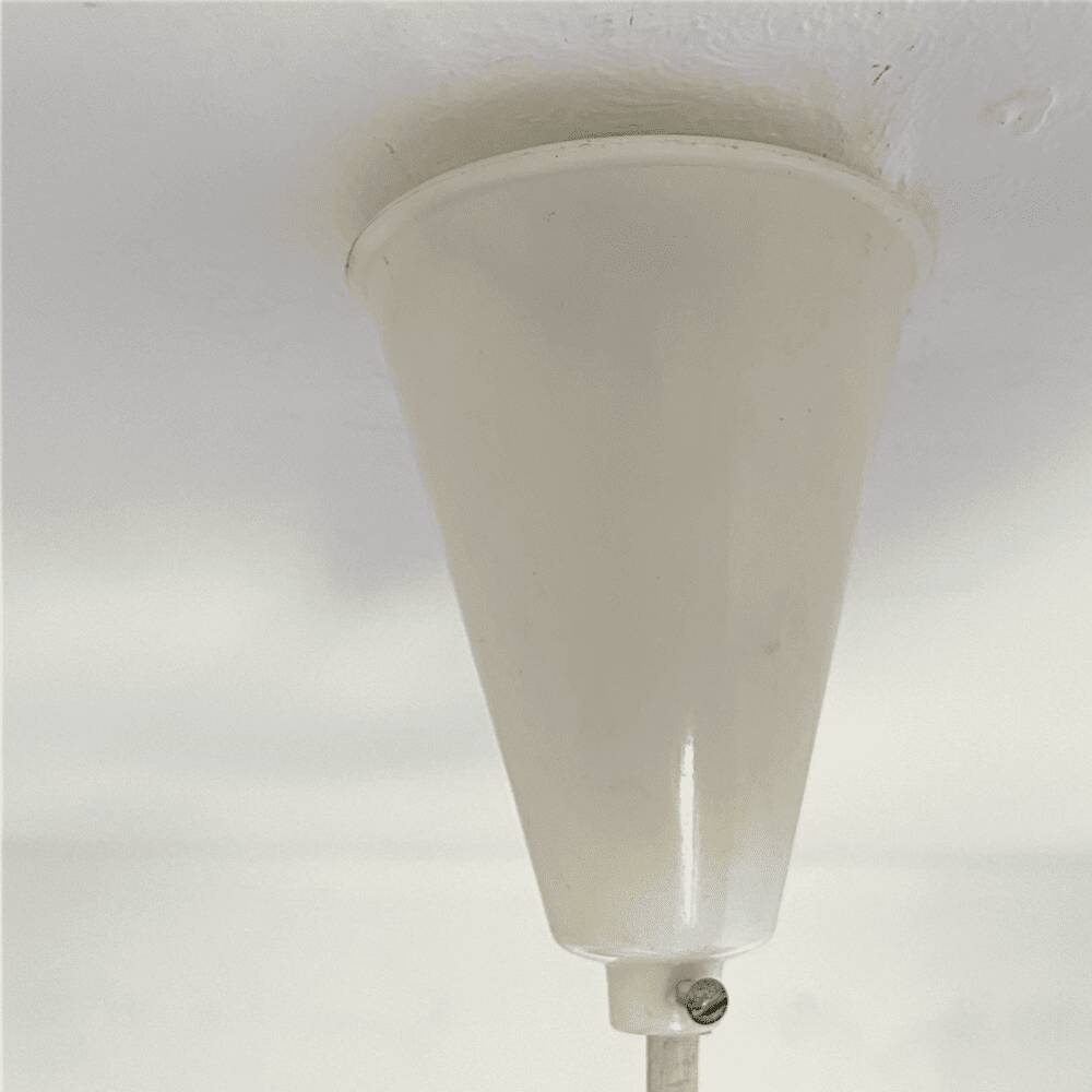 Giant 1970s Edison bulb glass hanging lamp
