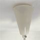 Giant 1970s Edison bulb glass hanging lamp