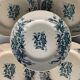 8 plates and an old compoter Terre de Fer HB and Co.