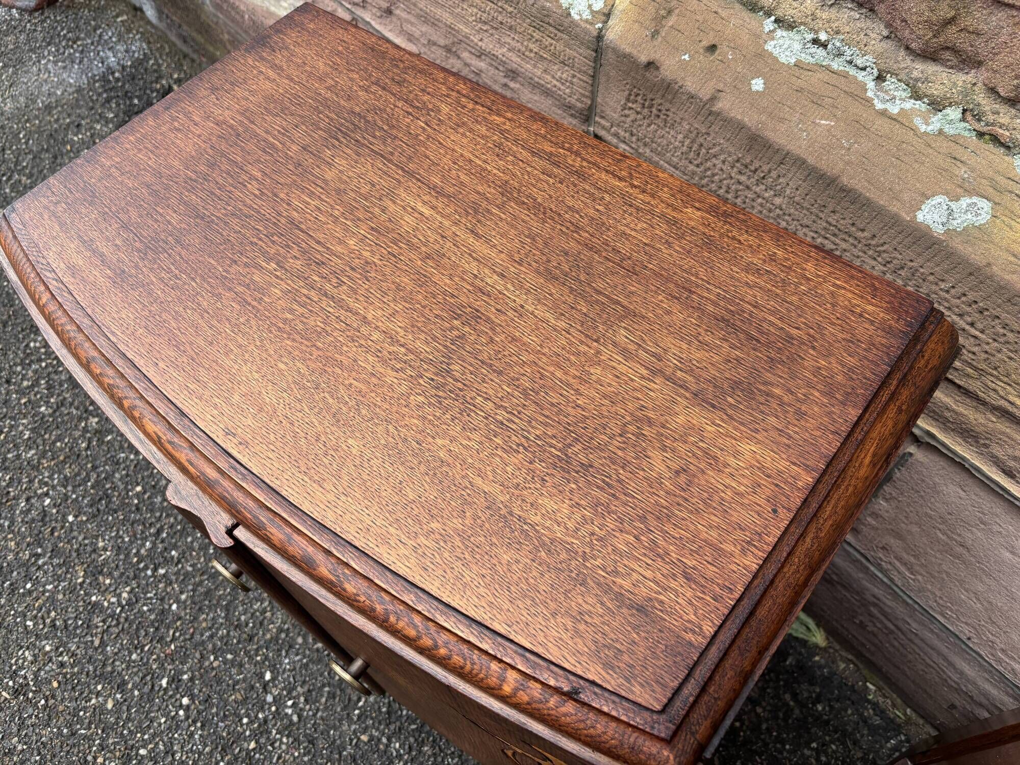 Pair of vintage art deco bedside tables from the 1950s