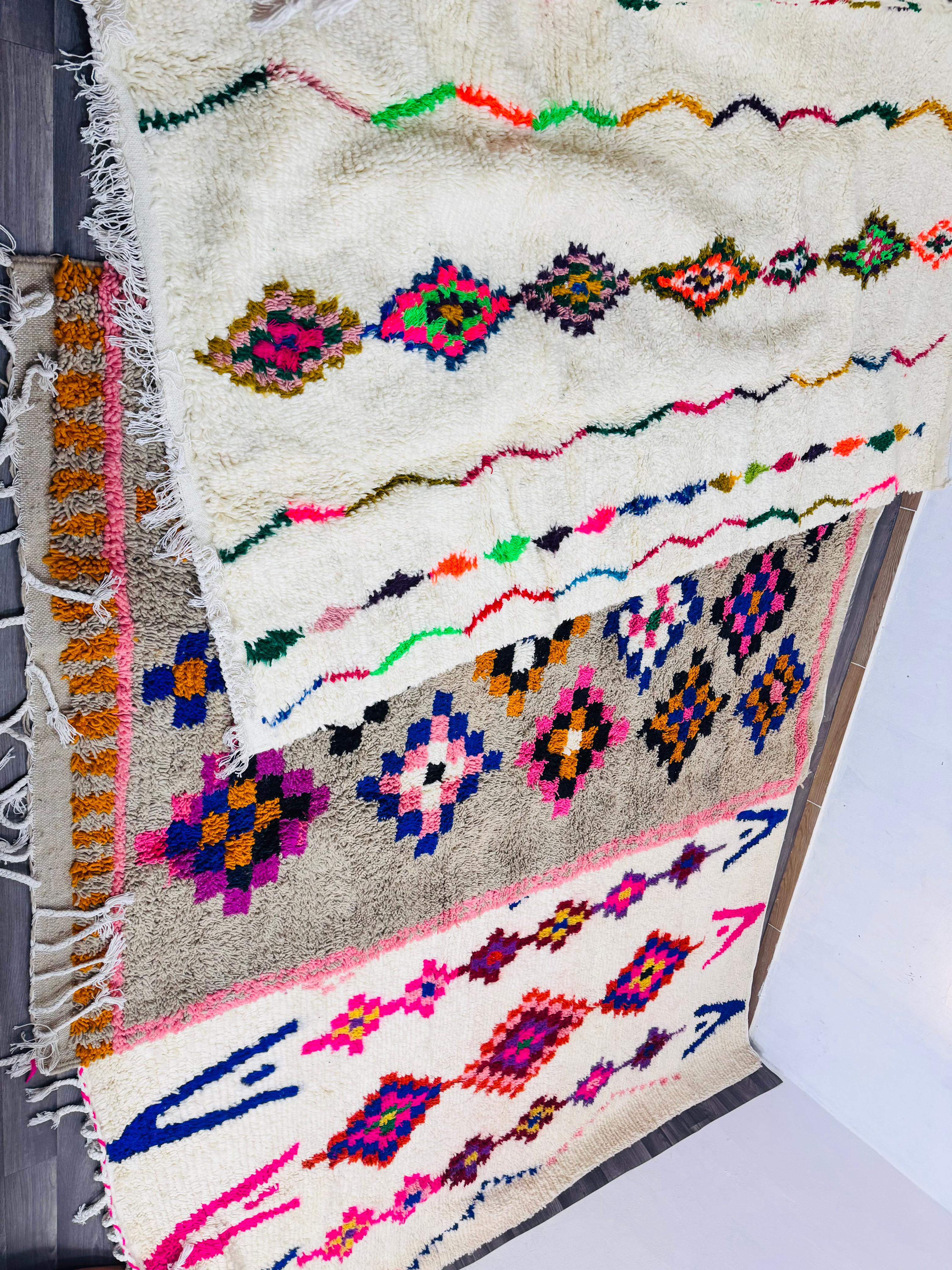 Tapis berbère fait main marocain Neuf