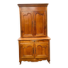 Two-body Louis XV style sideboard in solid walnut, 20th century