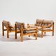 Upholstered sofa set, Set of 3