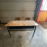 Pupitres doubles pieds metalliques