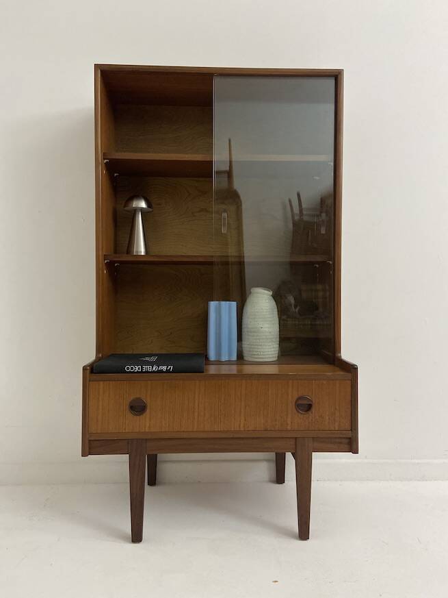 vintage glass library