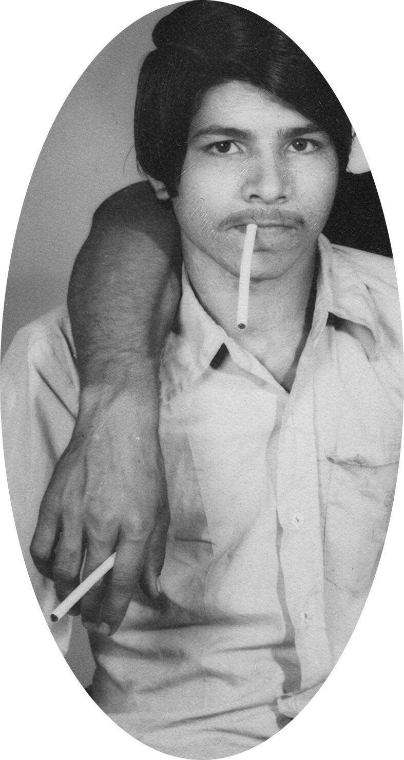 Portrait of three Rajasthan pals