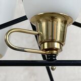 Italian chandelier with three opalines, 1950