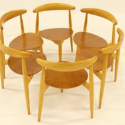 Service de table Heart, conçu par Hans Wegner pour Fitz Hansen, Danemark, années 1960