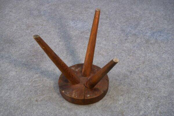 Gouge-carved stool, 1960s
