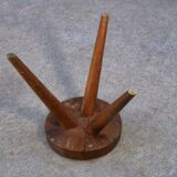 Gouge-carved stool, 1960s