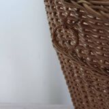 Wicker wastebasket
