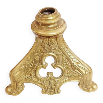 Baroque brass candlestick