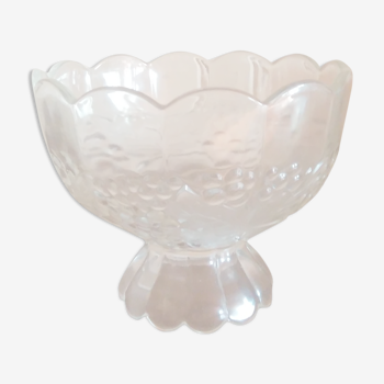 moulded glass fruit cup