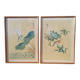 Deux peintures chinoises vintage sur soie