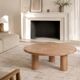 Solid oak coffee table CUT-P3