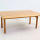 Vintage Scandinavian coffee table with drop-leaves in oak, 1970s.
