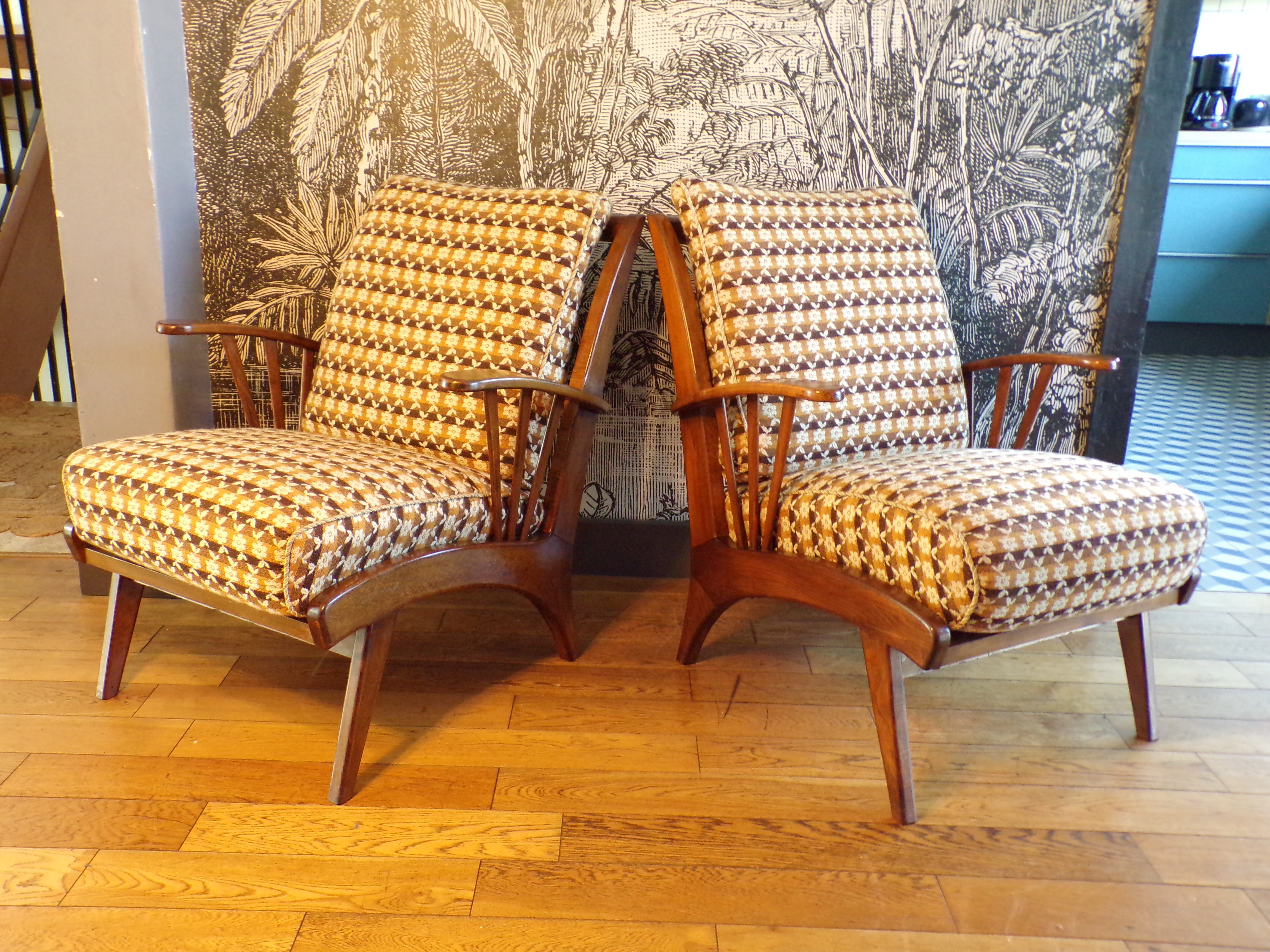 Pair of Scandinavian armchairs