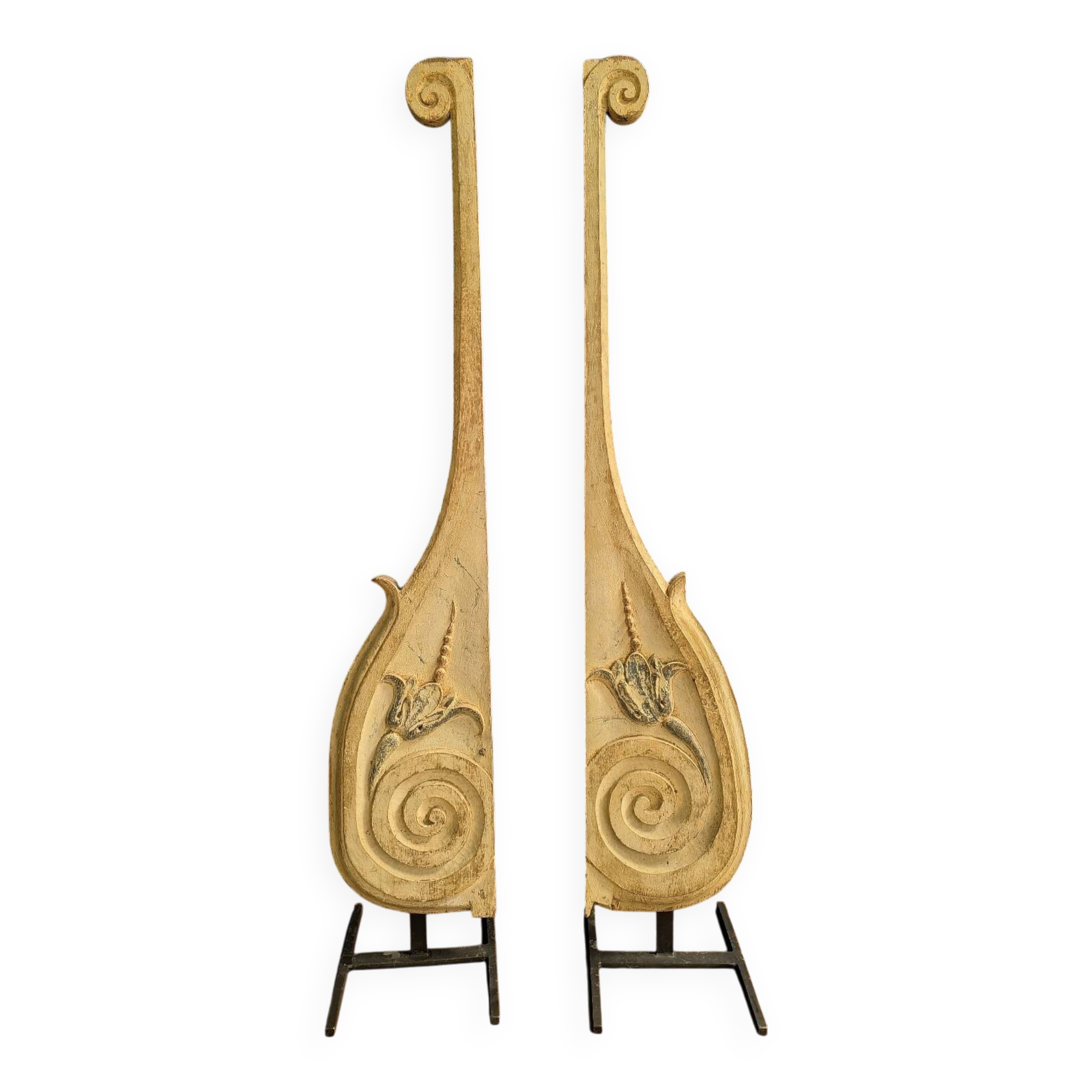 Pair of 18th century decorative motifs.