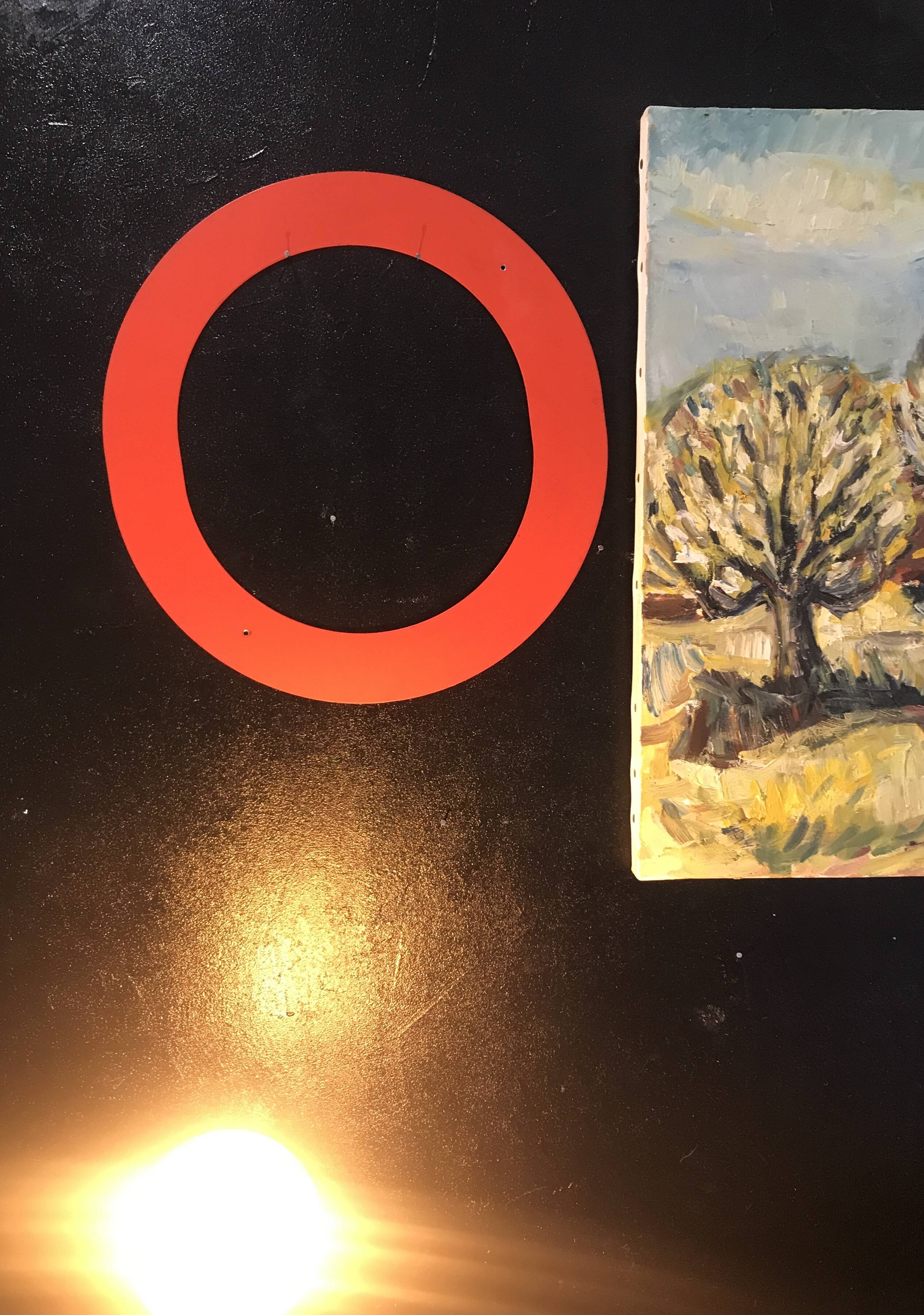 Large vintage metal letters