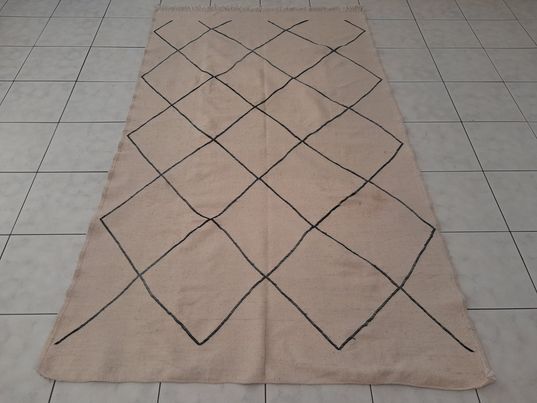 Handmade Berber Beni Ouarain Kilim 235x145cm