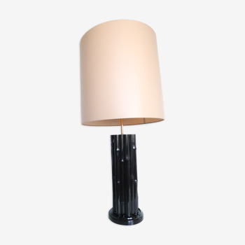 Lampe Roche Bobois, pied imitation bambou, Circa 1960