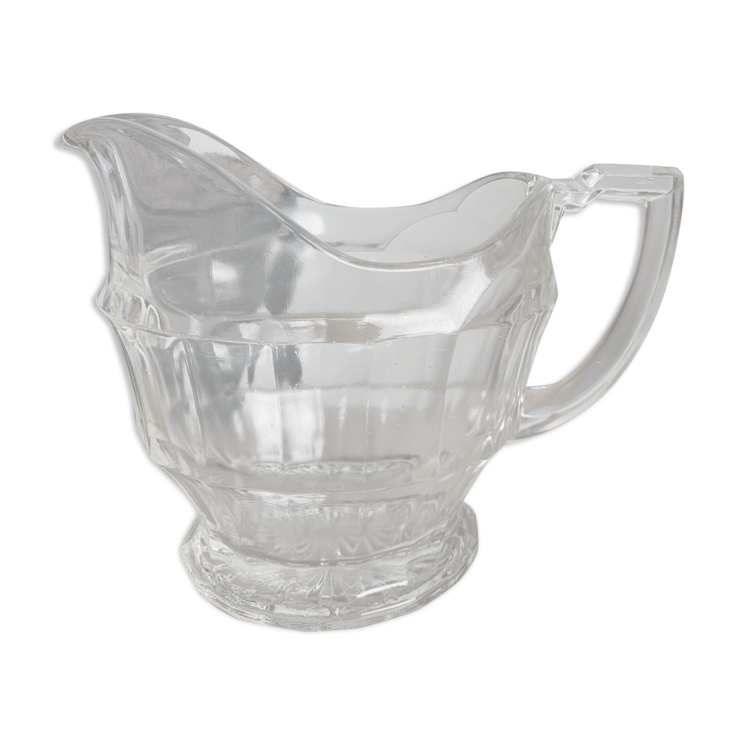 Art Deco pitcher depression glass