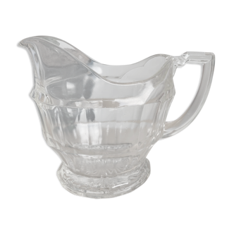 Art Deco pitcher depression glass