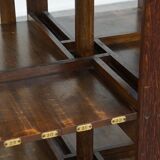 Large Antique English Oak Library Book Carousel
