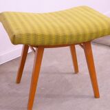 Tabouret vintage, repose-pieds, Západoslovenské nábytkárské závody, 1970