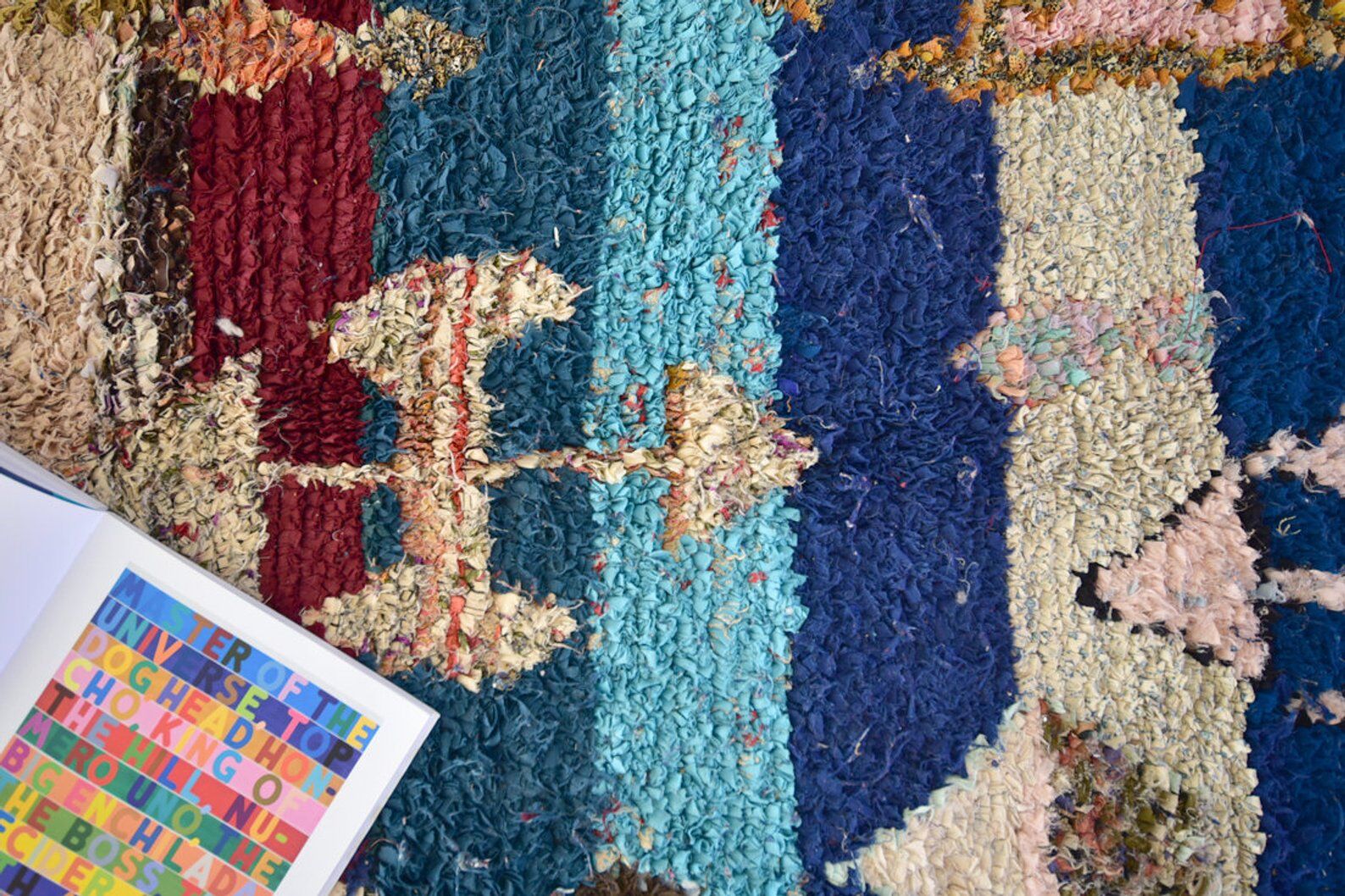 Carpet Moroccan boucherouite 145x185cm