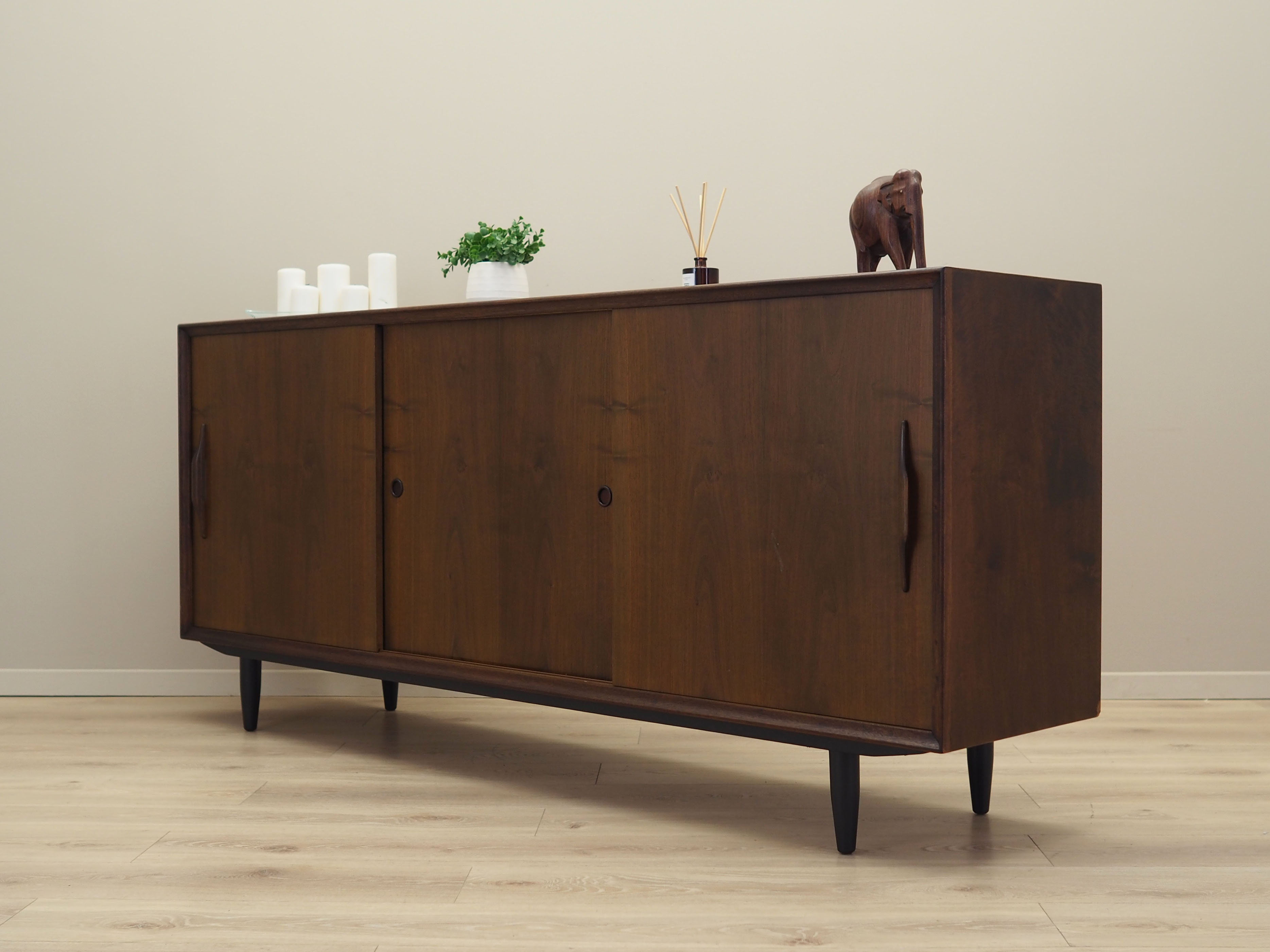 Walnut sideboard, danish design, 1960s, production : denmark