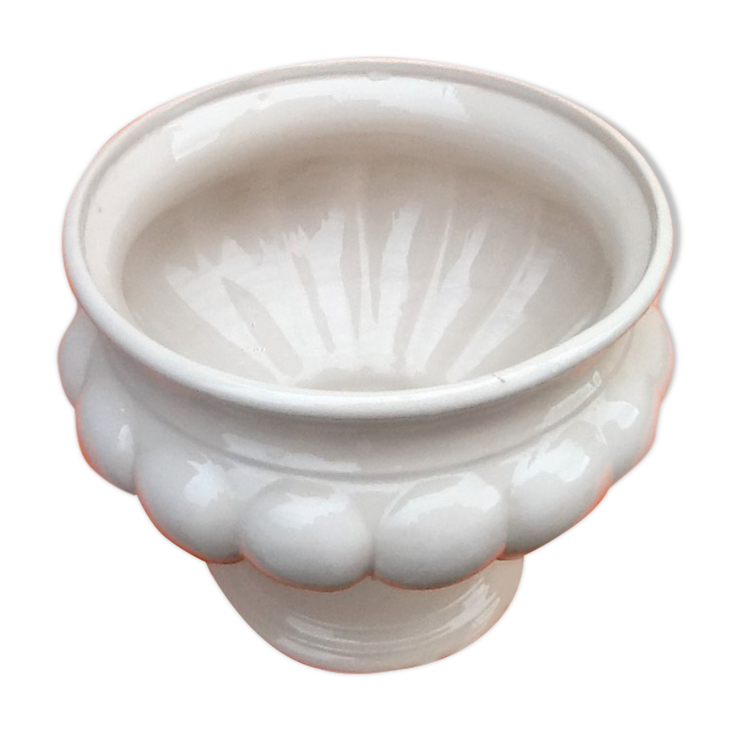 Pot-on-foot cache Ceramic Made in Italy Height: 180mm