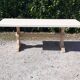 Table monastère chêne bois brut blanc