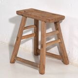 Large antique solid wood stool (c.1900)